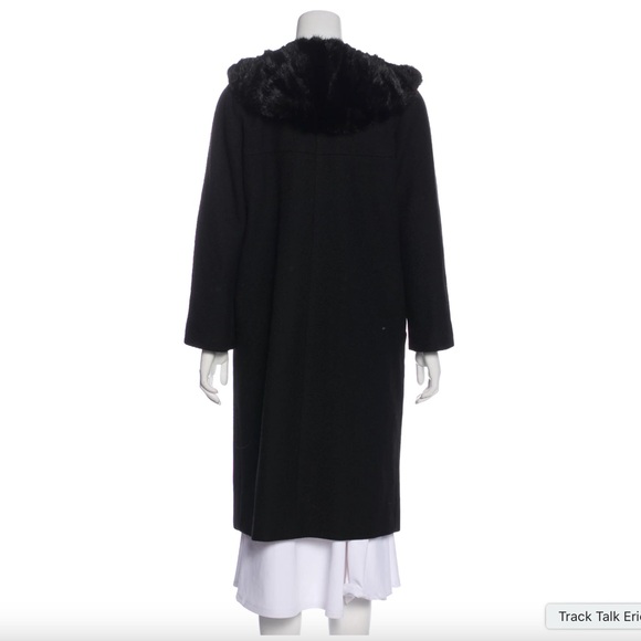 Reformation Raven Fur Trim Coat - Picture 4 of 4